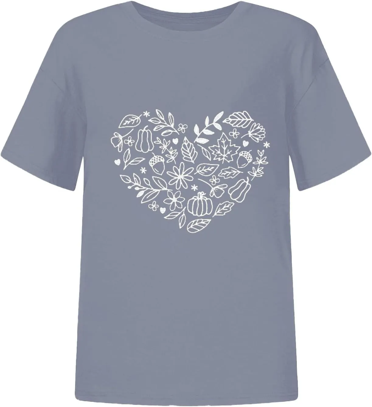 Womens Vintage Flowers T Shirt Boho Wildflower Graphic Loose Tees Cute Summer Short Sleeve Tops