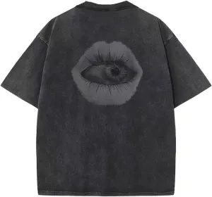 Y2K Graphic T-Shirts Vintage Oversized Tees Streetwear Casual Acid Washed Tops for Men Women
