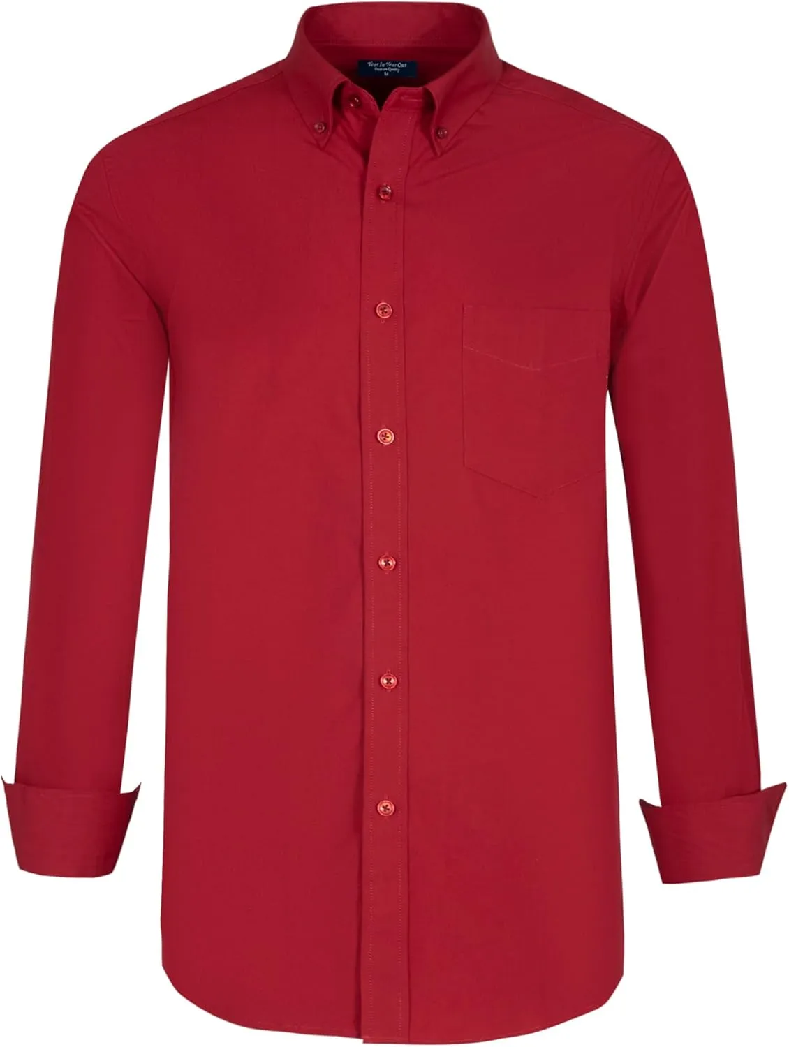 Year In Year Out Water and Stain Shield Dress Shirts for Men Button Down Long Sleeve Shirts for Men(Big and Tall Available)