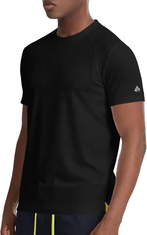 Zengjo Mens Athletic Shirts Quick Dry Short Sleeve Gym Workout Running Moisture Wicking T-Shirts Fitted Crewneck Tees