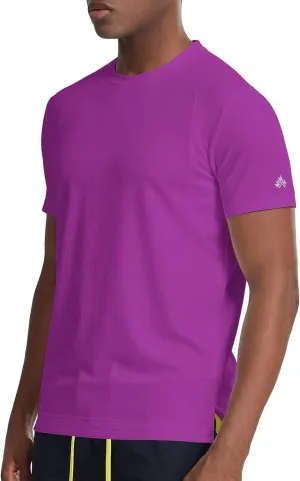 Zengjo Mens Athletic Shirts Quick Dry Short Sleeve Gym Workout Running Moisture Wicking T-Shirts Fitted Crewneck Tees