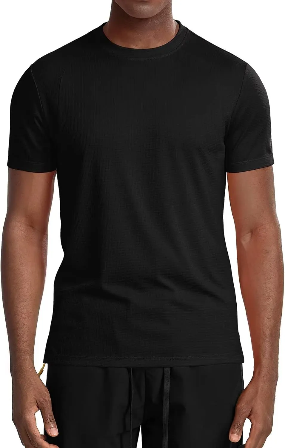 Zengjo Mens Athletic Shirts Quick Dry Short Sleeve Gym Workout Running Moisture Wicking T-Shirts Fitted Crewneck Tees