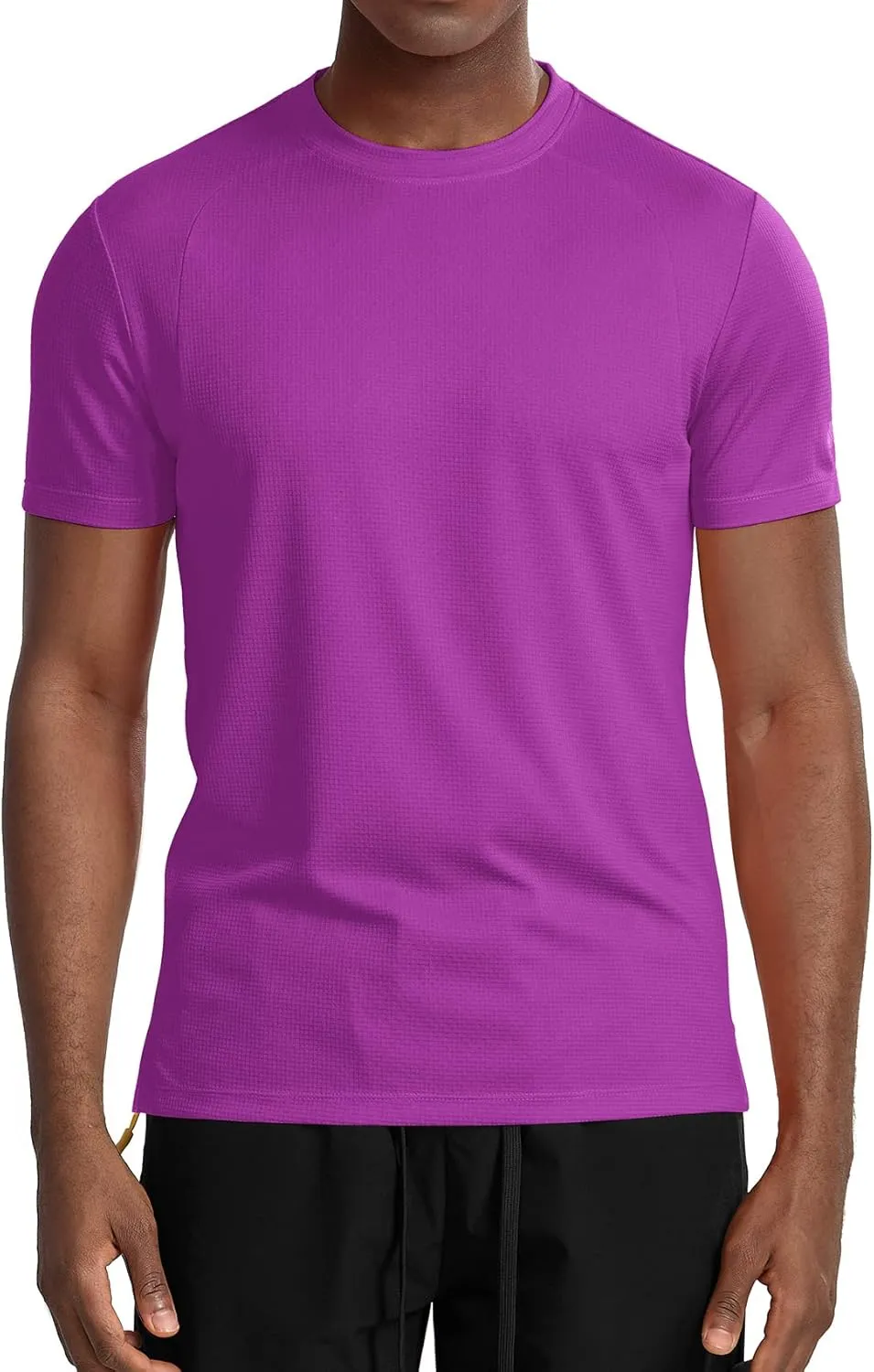 Zengjo Mens Athletic Shirts Quick Dry Short Sleeve Gym Workout Running Moisture Wicking T-Shirts Fitted Crewneck Tees